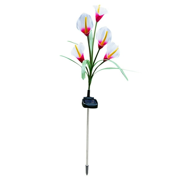 Xihbxyly Lámpara de Herradura con 5 Led, Diseño de Alambre de Hierro Flexible, Ip65 a Prueba de Agua, Iluminación Nocturna Automática, Decoración de Jardín Exterior, Batería Recargable, Funcionamient