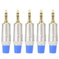 thumbnail image 2 of Stereo 5PCS 3.5mm Metal Jack Audio Cable Adapter Welding Head Plug DIY Stereo Connector, 2 of 8
