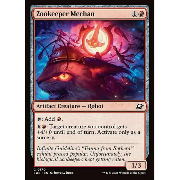 MtG Edge of Eternities Common Zookeeper Mechan #170