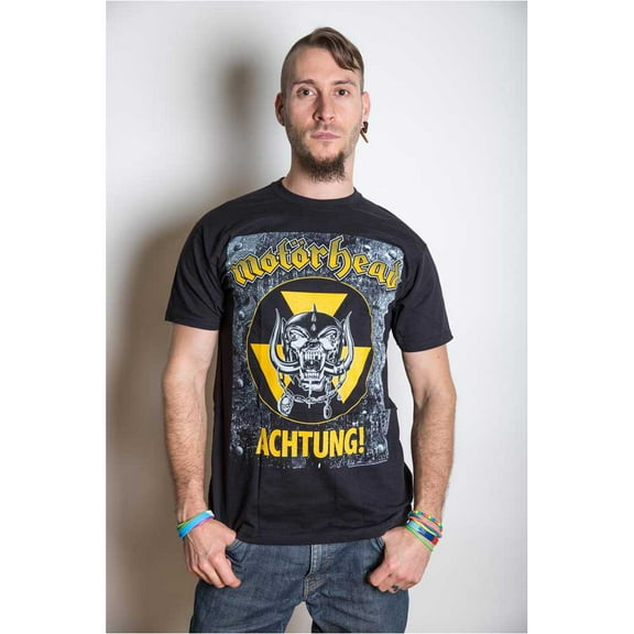 Motorhead Men's Achtung T-shirt Small Black