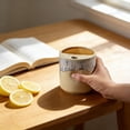 thumbnail image 2 of 18oz Vintage Kiln Style Ceramic Coffee Mug with Sip Hole, Handleless Tumbler, Large Porcelain Travel Cup for Hot Cold Drinks, Creative Gift for Home Office Commuters, 2 of 6