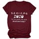 thumbnail image 4 of Gibobby Playera Manga Corta para Mujer Mujeres Casual Impresión Mangas O-Cuello Camiseta Suelta Blusa Tops(Vino,CH), 4 of 5