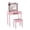 Pink Zebra, variant on IVV Cartoon-Themed Vanity Set with Panda Pattern, Modern White Dressing Table w/ Lighted Mirror, Touch Control & Adjustable Brightness, Storage Drawer and Solid Wood Legs, Includes Stool