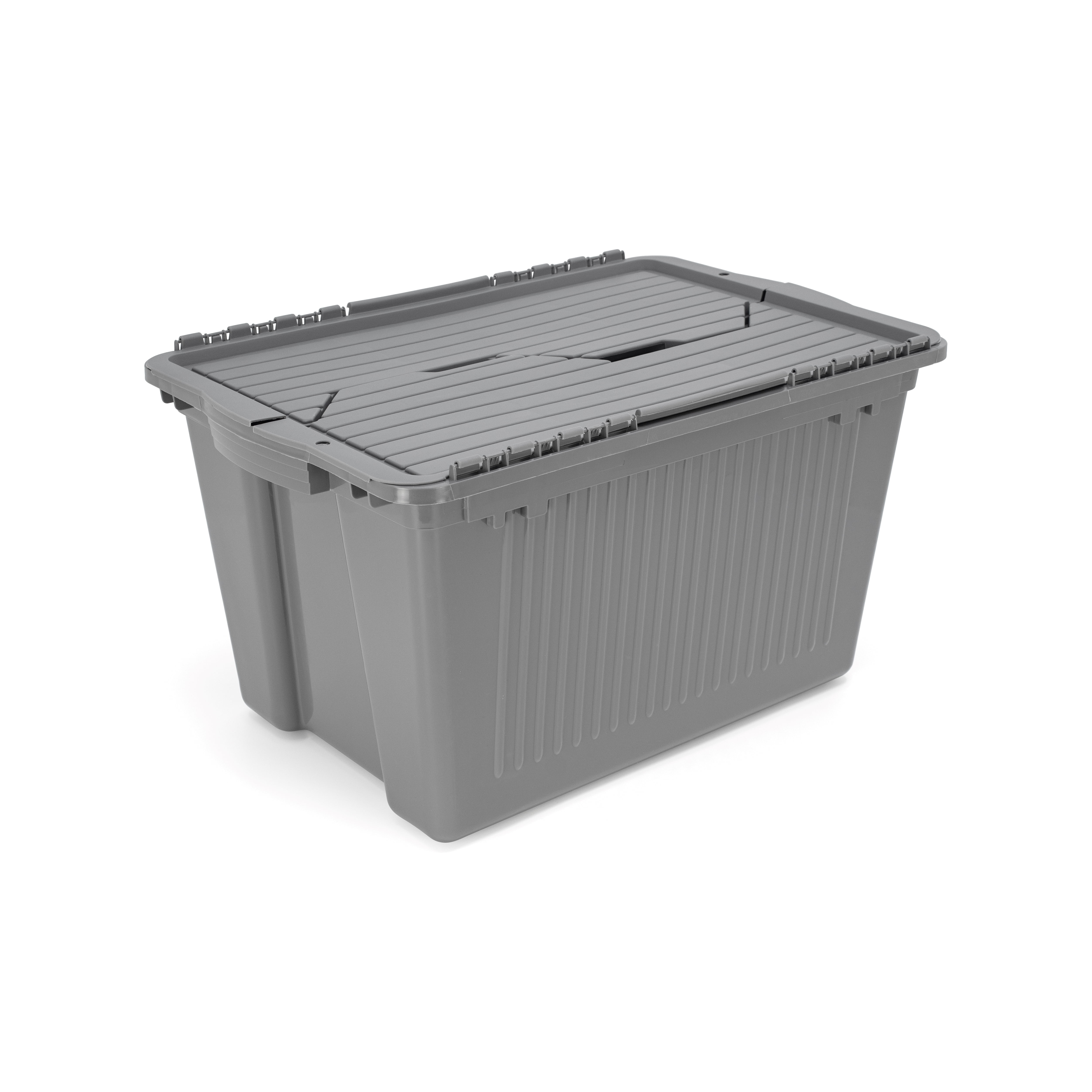 Tuff StoreTM 45L (11.9 gal.), Flip Top - Charcoal Grey