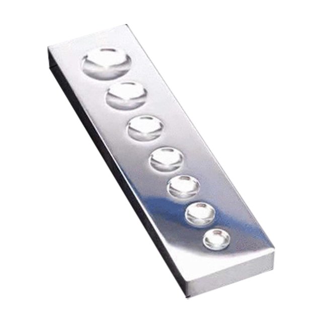 segolike Base de Réglage de Rivets en Cuir, Outil de Presse à Rivets en Cuir, Outil de Perçage en Acier Inoxydable Léger et Polyvalent pour Bricolage 7 en 1 10x2.5x0.75cm