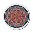 thumbnail image 1 of Mandala Mouse Pad for Computers, Ornamental Eastern Round Lace Motif Boho Mosaic, Round Non-Slip Thick Rubber Modern Gaming Mousepad, 8" Round, Dark Night Blue Rust, by Ambesonne, 1 of 2