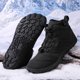 thumbnail image 4 of Botines Con Forro Cálido Descalzas Minimalistas Zapatos Descalzos Ligeros Botas Nieve Invierno Antideslizantes Impermeables para Al Aire Libre, 4 of 9