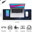 thumbnail image 2 of Enhanced Gaming with Large Moonlight Mouse Pad - Superior Micro-Weave Cloth, 31.5x11.8 Inch, Stitched Edges, Non-Slip Base, Water Resistant Keyboard Pad, Ideal for Gamers, Office & Home, 2 of 7