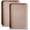 Tan, variant on PetLike 2 Pack Waterproof Rubber Boot Tray, 16.7"x12.8" Multi-Use Mat for Entryway Shoes, Pet Feeding, Indoor & OutdoorUse (Grey)