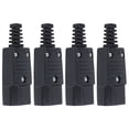 thumbnail image 1 of 4X Black IEC-320 C14 Male Plug AC Power Inlet Socket Connector 250V 10A, 1 of 8