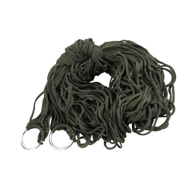 Advancent Hamaca de nailon portátil para exteriores, red de malla para una sola persona, cama para dormir carpas