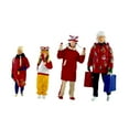 thumbnail image 2 of 4x 1/64 figuras familiares de escala modelos de diseño artesanía de arte mini accesorios de fotos de fotos de año nuevo personajes miniaturas, 2 of 9