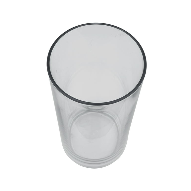 Plastic Drinking Glasses Tumblers Clear, 18 oz Lightweight and Stackable -  6 Pack by Osnell USA