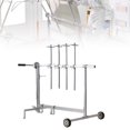 thumbnail image 4 of TBVECHI Auto Body Paint Stand Rack, Auto Body Parts Painting Rack Hood Panel Hook Hanger Holder Spray Paint Rack (4 Locking Positions), 4 of 4