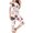 White, variant on BLTIBY Women's Christmas Capri Pajama Sets Xmas Graphic Sleepwear Tunic Top with Capri Pants 2 Piece Cozy Comfy Pajamas Set Black XXL