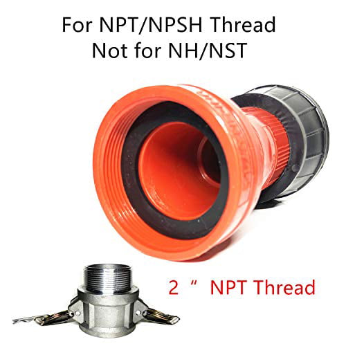 Fire Hose Nozzle 2 Inch NPSH/NPT Thermoplastic Equipment Aluminum Female And ... 