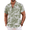 A- Palm Leaf, variant on Men Wedding Shirts Dress Shirts Short Sleeve Regular Fit Floral Printed Shirt