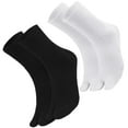 thumbnail image 1 of WRISTBIQUE 2Pairs Silicone Toe Socks with Toe Separator Non Skid Comfortable Breathable Home Use, 1 of 8