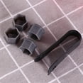 thumbnail image 4 of 21Pcs Wheel Hub Screw Cap 17Mm Abs Black For Car Wheel Enhancement, 4 of 8