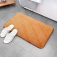 thumbnail image 1 of Alfombrilla de espuma viscoelástica gruesa acolchada con vellón de coral, esponja absorbente para pies, alfombrilla para puerta de color sólido, 1 of 6