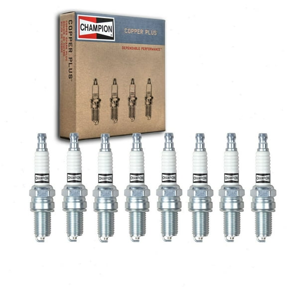 8 pc Champion 810C Copper Plus Spark Plugs for RA8HC Ignition Wire Secondary