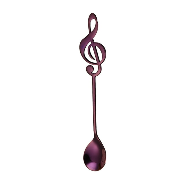 Stainless Steel Musical Note Spoons Unique for Coffee and Music Enthusiasts Elegant Tableware Set