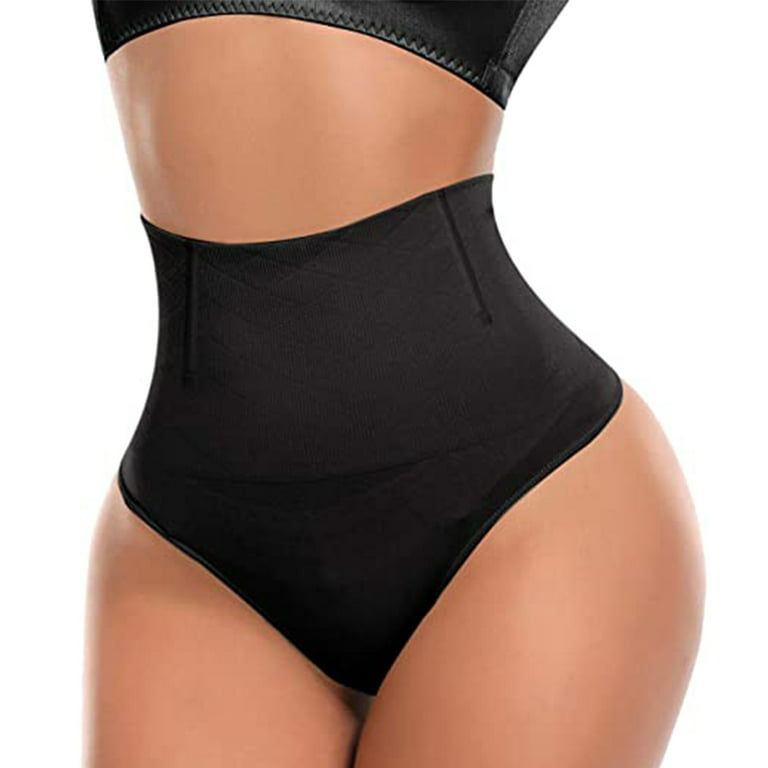 One Piece Shapewear Thong for Women Tummy Control Thong Mid High