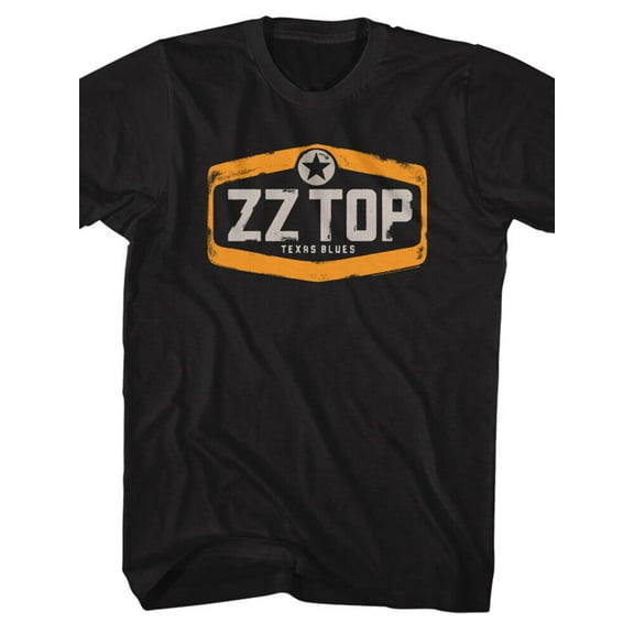 Astraiaintera ZZ Top Texas Blues Badge Mens T Shirt Rock Music Band Merch