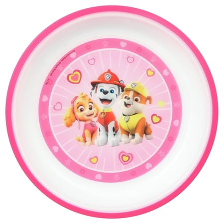 Playtex Mealtime Paw Patrol Plate for Girls, Pink, 1 Pack