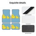 thumbnail image 4 of Fuzoiu Cute Ducky Print Carpet Floor Mats for Car,Car Foot Mat Set,Universal Fit 4 Piece Mat Pad Set,Fits Most Cars Trucks Vans Sedans SUV Auto Carpet Mat Se, 4 of 7