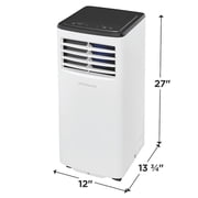 Frigidaire 8,000 BTU Portable Air Conditioner with Dehumidifier Mode for Rooms up to 150 Sq Ft, White