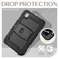 thumbnail image 6 of Case for iPad Pro 11 inch (M4 2024/M5 2025), Rugged Shockproof Tablet Cases Cover with Kickstand Shoulder Strap, Black, 6 of 7