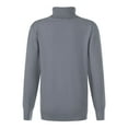 thumbnail image 2 of inhzoy Kids Boys Turtleneck Knitted Pullover Thermal Tops Long Sleeve Sweatshirt Jumper Grey 5-6, 2 of 6