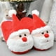 thumbnail image 4 of GOOHOCHY Pantuflas de Papá Noel de peluche, cálidas y antideslizantes, regalo de Navidad para adultos y niños (talla 27-28), 4 of 5
