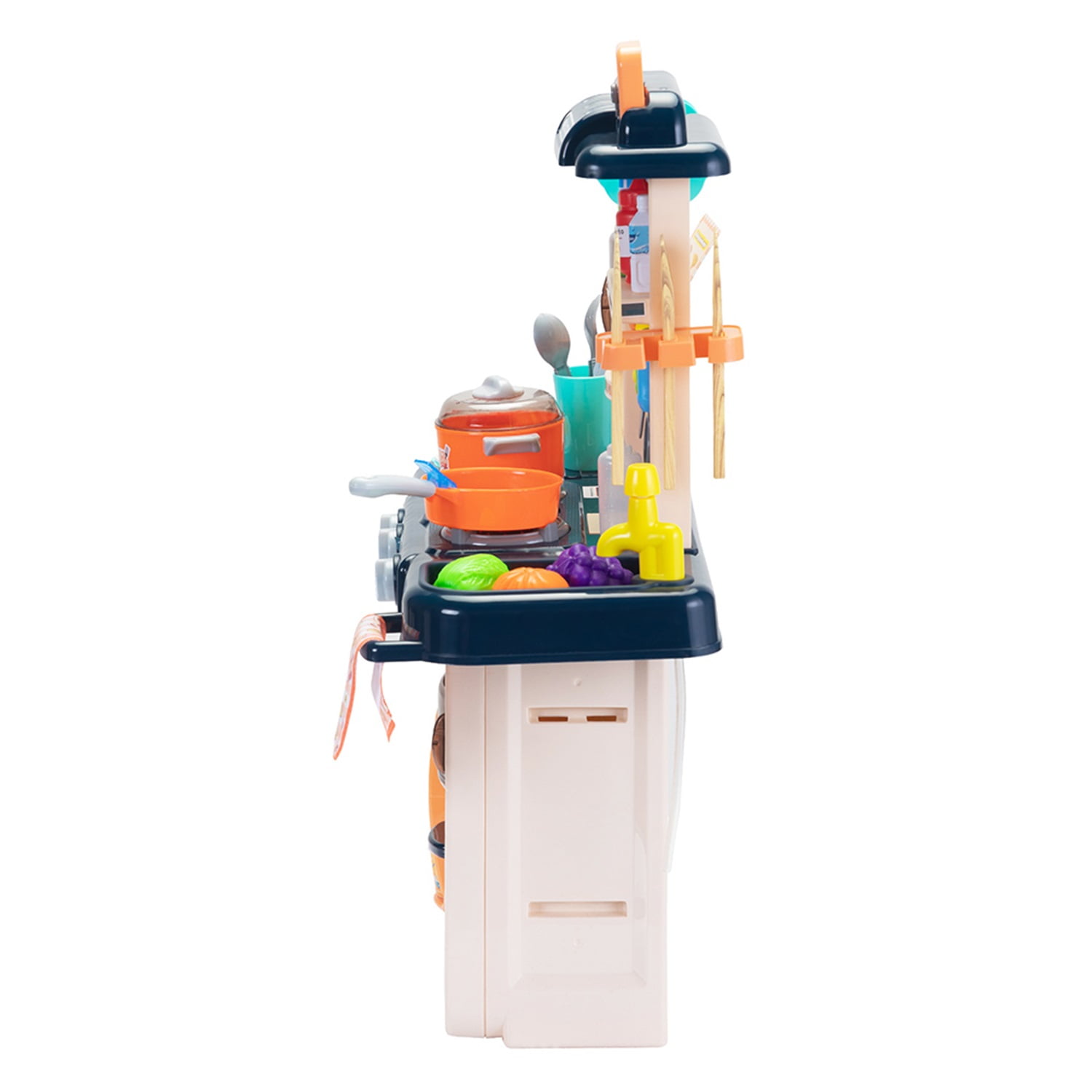 CIPACHO 24.8" Kids Kitchen Playset 42 PCS Toy Accessories Set, Pretend Play Food Set for Boys Girls, Birthday Gift Kids Cooking Toys, w/ Real Sounds and Light CIPACHO 24.8" Kids Kitchen Playset 42 PCS Toy Accessories Set, Pretend Play Food Set for Boys Girls, Birthday Gift Kids Cooking Toys, w/ Real Sounds and Light