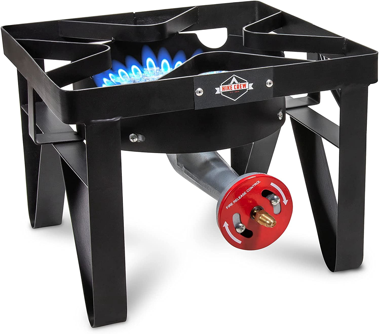 Hike Crew Cast Iron Gas Stove 1 Burner Portable for Camping & Outdoor Cooking