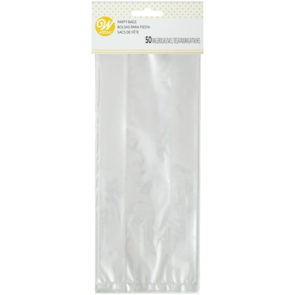 Wilton Clear Tall Treat Bags, 50-Count