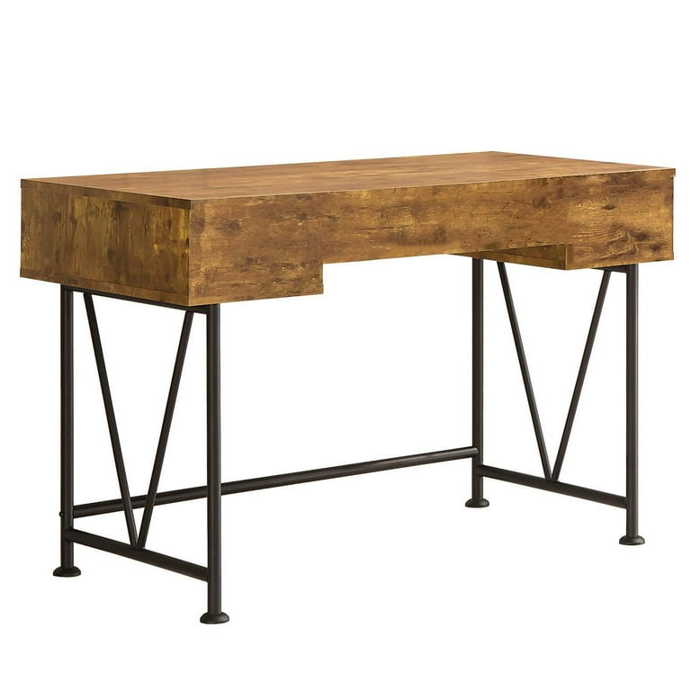 Coaster Home Furniture Analiese 3 Drawer Home Office Study Desk Antique Nutmeg