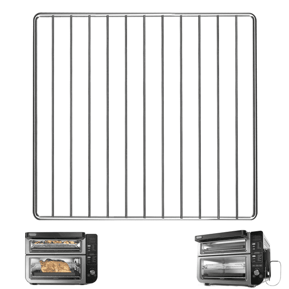 GCQ Wire Rack for Ninja DCT451 DCT401 DCT402BK 12-in-1 Smart Double Oven, 13''×12.4'' Stainless Steel Toaster Oven Cooling Rack Replacements Parts Accessories for Ninja DCT601 DCT651 Smart Oven