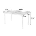 thumbnail image 5 of BISHE Outdoor Dining Set for 6, 7-Piece Patio Dining Furniture, Steel Table and 6 Plastic Chairs Bistro Table Set for Backyard Balcony Garden, Black, 5 of 6