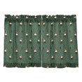 thumbnail image 7 of Yayeee Kitchen Curtains Tier Pair Light Filtering 27"x24" Rod Pocket Short Cafe Window Panel, Christmas Forest, 7 of 7