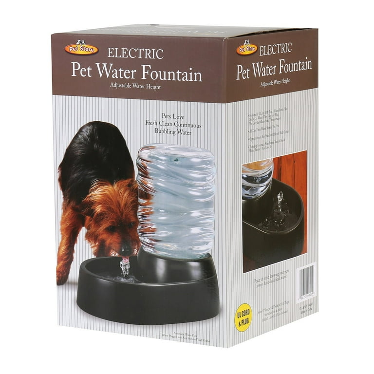 Electronic Pet Water Fountain and Dish Automatic for Cats Dogs Black
