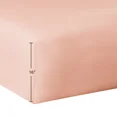 thumbnail image 5 of Mainstays 3-Piece 300 Thread Count Pink Blush Cotton Blend Percale Bed Sheet Set, Twin XL, 5 of 9