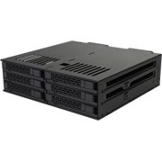 ICY DOCK 6 x 2.5 SSD to 5.25 Drive Bay Hot Swap Backplane Cage Mobile Rack Comparable to Tray-less Design - Expresscage MB326SP-B