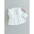 thumbnail image 4 of xiaxaixu Girls Winter Jacket, Long Sleeve Stand Collar Button Closure Furry Patchwork Overcoat Clothes, 4 of 9