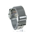 thumbnail image 4 of Mens Luxury Metal Shark Mash Metal Band Rectangular Designer Wrist Watch Silver Black, 4 of 4