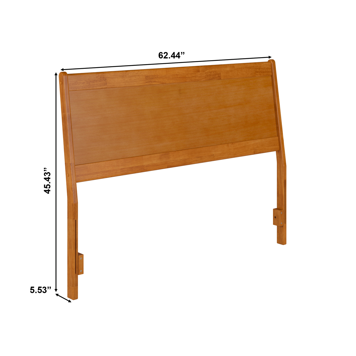 AFI, Casanova Queen Solid Wood Panel Headboard, Light Toffee