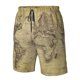 thumbnail image 4 of Balery Vintage World Map Traje de Baño Estilo Hawaiano para Hombre, Shorts de Secado Rápido con Bolsillos-3X-Large, 4 of 6
