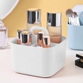 thumbnail image 2 of Modular Plastic Desk Organizer - Multi-Compartment Storage Container for Makeup Brushes, Stationery & Art Supplies (Ergonomic Handle Design), 2 of 7