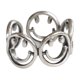 thumbnail image 5 of Anillo retro de hip hop de Corea del Sur, anillo abierto de moda con números femeninos simples y personalidad versátil para hombres y mujeres., 5 of 5